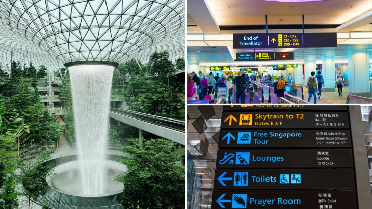 What do you need to do when you arrive at Changi Airport?